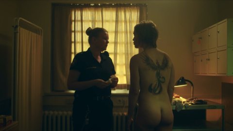 Nina Dogg Filippusdottir - Sexy Scenes in Prisoners s01e02 (2017)