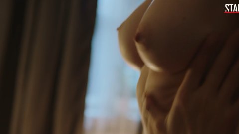Lyubov Aksyonova, Marina Orel - Sexy Scenes in Byvshie s02e02 (2019)