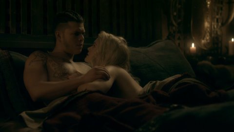 Alicia Agneson - Sexy Scenes in Vikings s05e12 (2017)