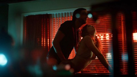 Leah Gibson - Sexy Scenes in Shut Eye s01e07 (2016)